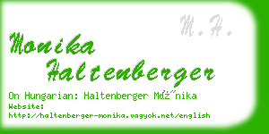 monika haltenberger business card